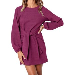*R. Vivimos Mini Knit Dress Purple Small (4/5) Party Barbiecore Brunch Vacation